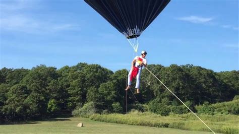 manned hot-air balloon flight